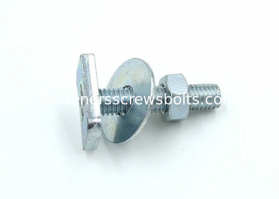 Galavanized Mild Steel Square Head Bolts with Hex Nuts and Flat Washers supplier