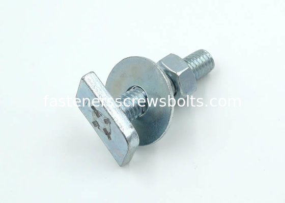 Galavanized Mild Steel Square Head Bolts with Hex Nuts and Flat Washers supplier