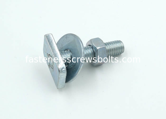 Galavanized Mild Steel Square Head Bolts with Hex Nuts and Flat Washers supplier