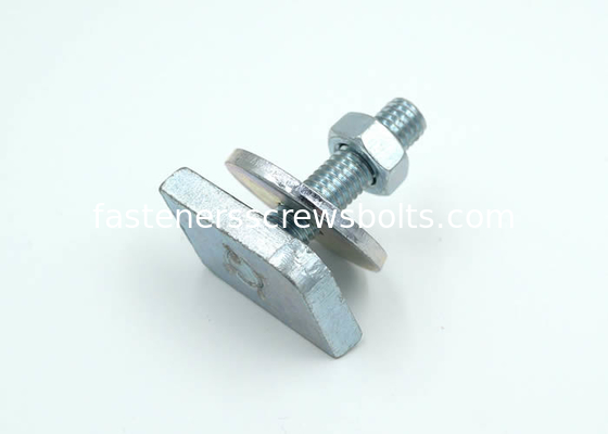 Galavanized Mild Steel Square Head Bolts with Hex Nuts and Flat Washers supplier