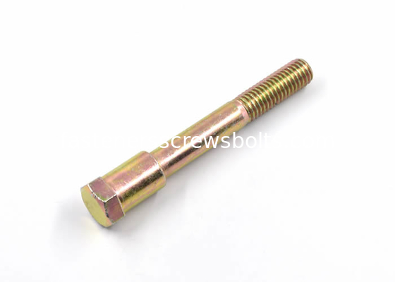 Yellow Zinc Plated Custom Screws Bolts Stainless Hex Bolts With Round Neck supplier