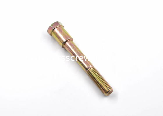 Yellow Zinc Plated Custom Screws Bolts Stainless Hex Bolts With Round Neck supplier