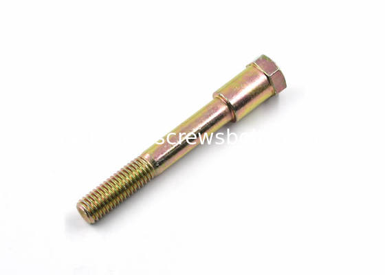 Yellow Zinc Plated Custom Screws Bolts Stainless Hex Bolts With Round Neck supplier