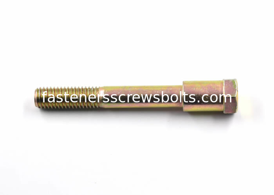 Yellow Zinc Plated Custom Screws Bolts Stainless Hex Bolts With Round Neck supplier