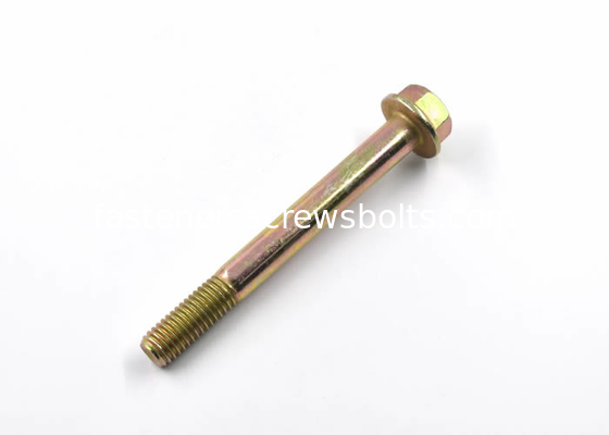 Yellow Zinc Plated ASME Grade 5 Hex Flange Head Bolt Used in Construction Fields supplier