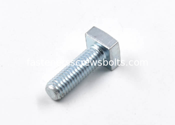 Mild Steel Square Head Bolts M8 Grade 4.8 For Open Construction Sites supplier