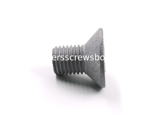 Grade 4.8 DIN604 Flat Countersunk Nib Bolt SAE1008 Material Hot Dip Galvanized supplier