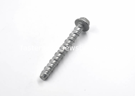 Hardened Fasteners Screws Bolts Indented  Serrated Hex Head Concrete Screws supplier