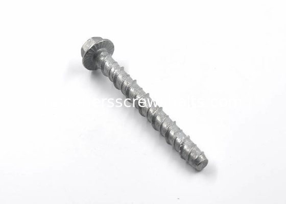 Hardened Fasteners Screws Bolts Indented  Serrated Hex Head Concrete Screws supplier