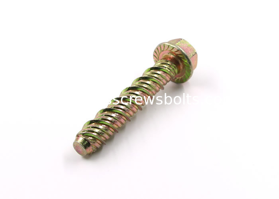 Heavy Duty Self Tapping Concrete Screws , 10B21 Indented Hex Head Flange Screw supplier