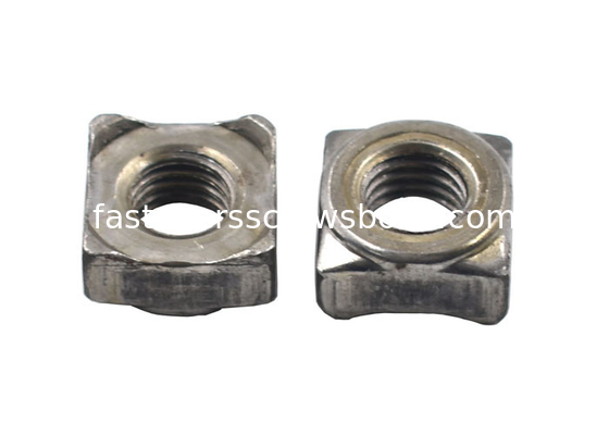 DIN928 Plain Fastener Nuts , Steel Square Weld Nut For Automobile Manufacturing supplier