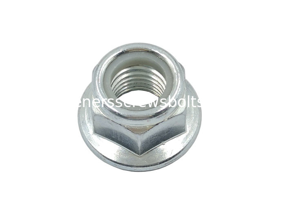 Galvanized DIN6926 Prevailing Torque Hexagon Flange Nut with Nylon Inserts Grade 10 supplier