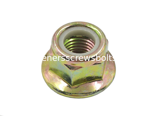 Galvanized DIN6926 Prevailing Torque Hexagon Flange Nut with Nylon Inserts Grade 10 supplier