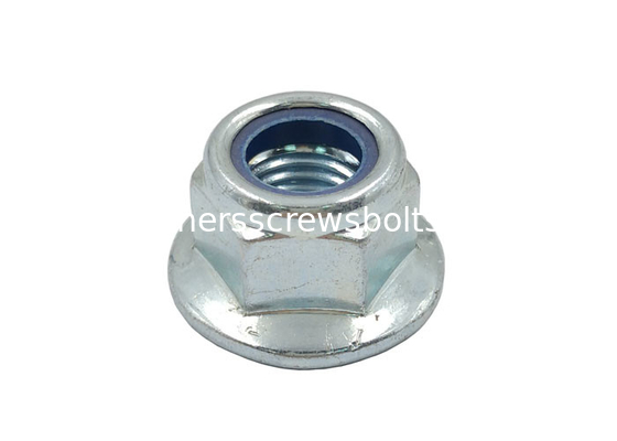 Galvanized DIN6926 Prevailing Torque Hexagon Flange Nut with Nylon Inserts Grade 10 supplier