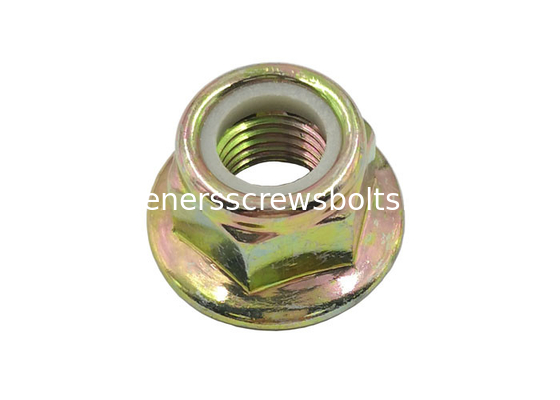 Galvanized DIN6926 Prevailing Torque Hexagon Flange Nut with Nylon Inserts Grade 10 supplier