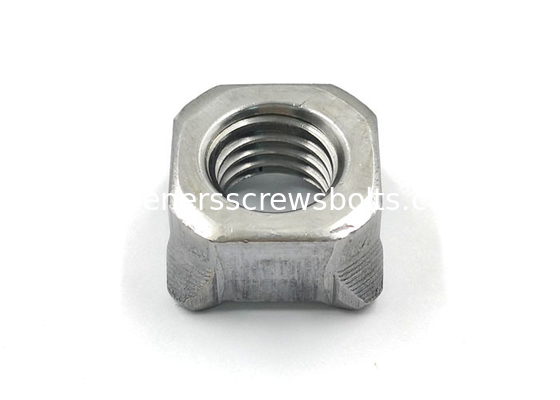 Plain Mild Steel JISB1196 Square Weld Nuts for Automobile Industry M4-M12 supplier