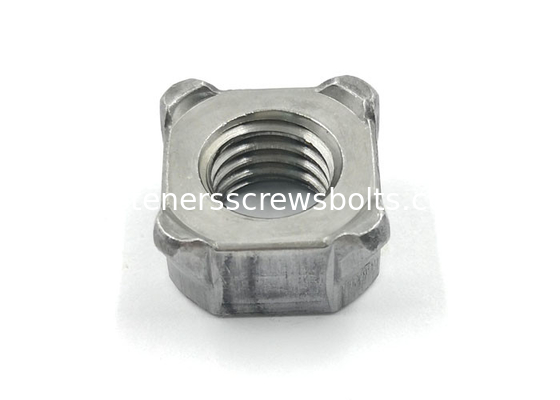 Plain Mild Steel JISB1196 Square Weld Nuts for Automobile Industry M4-M12 supplier