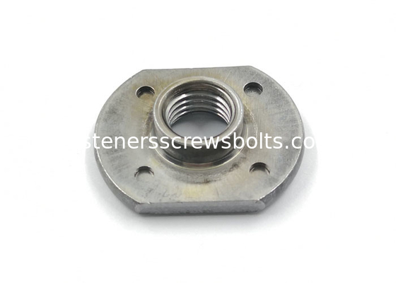 Plain Mild Steel T Weld Nuts with 4 Projection Points M6-M12 for Automobiles supplier