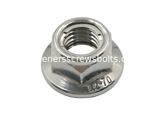 DIN6927 Stainless Steel A2 Prevailing Torque Type Hex Flange Nuts M8 supplier